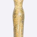 STRAPLESS ANGLED CORSET MIDI DRESS