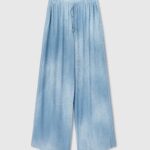 PALAZZO PANTS IN DETAILED DENIM