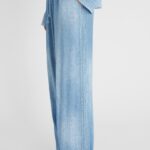 PALAZZO PANTS IN DETAILED DENIM