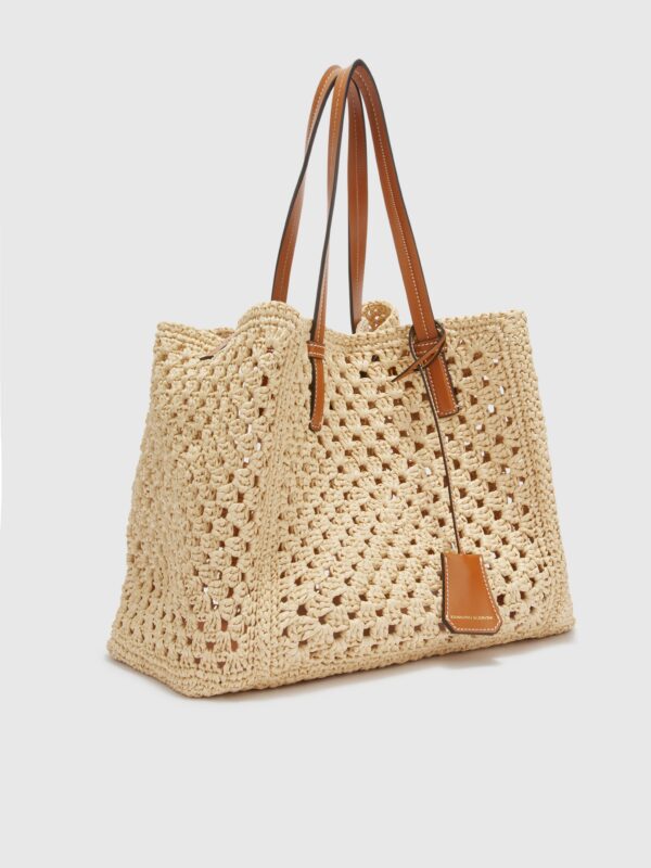 RAFFIA BEACH BAG TOTE