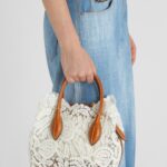 MINI BEACH BAG IN RAFFIA