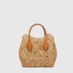 MINI BEACH BAG IN RAFFIA