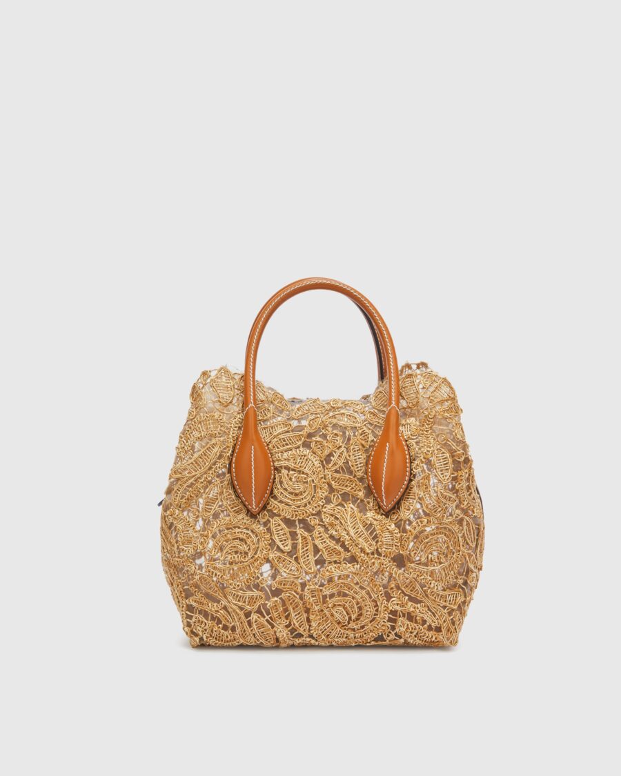 MINI BEACH BAG IN RAFFIA