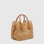 MINI BEACH BAG IN RAFFIA