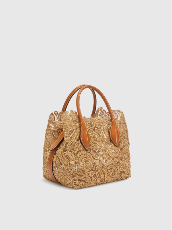 MINI BEACH BAG IN RAFFIA