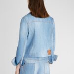 DENIM JACKET WITH SUEDE DETAILS