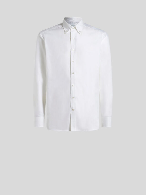 BUTTON-DOWN SHIRT WITH LOGO