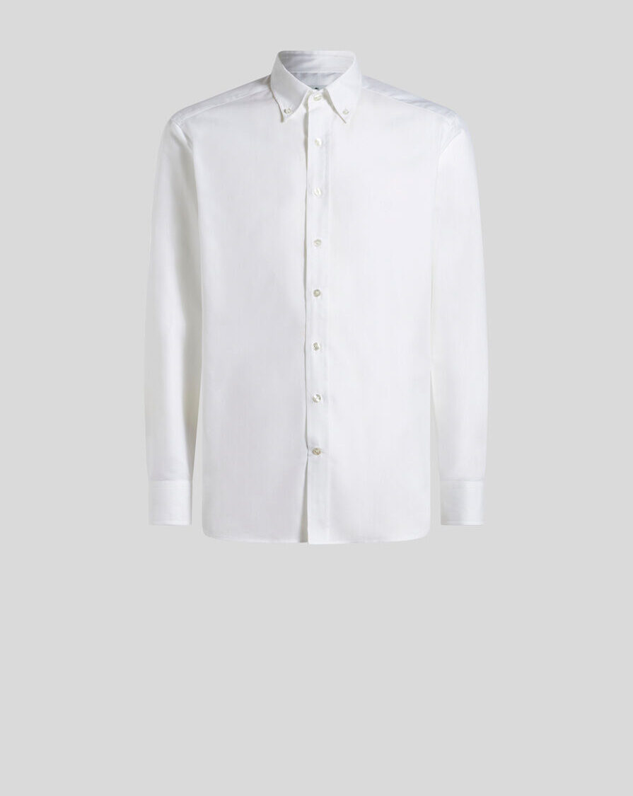 BUTTON-DOWN SHIRT WITH LOGO