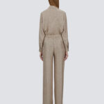 TROUSERS IN ICONIC PRINT SILK