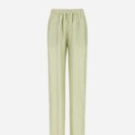 TROUSERS IN ICONIC PRINT SILK