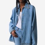 STUDDED DENIM JACKET