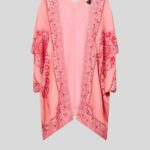 KESA ROBE WITH TONAL PLACED PRINTS