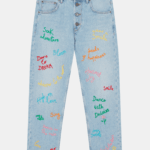 EMBROIDERED DENIM