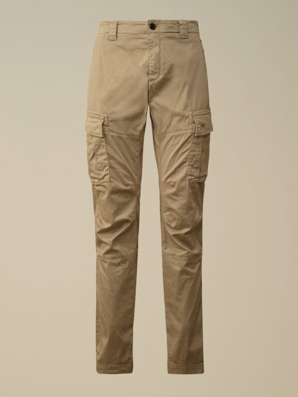 STRETCH SATEEN CARGO PANTS