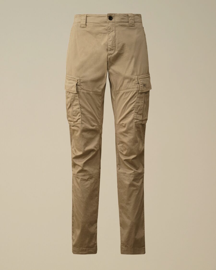 STRETCH SATEEN CARGO PANTS