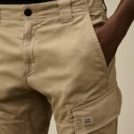 STRETCH SATEEN CARGO PANTS