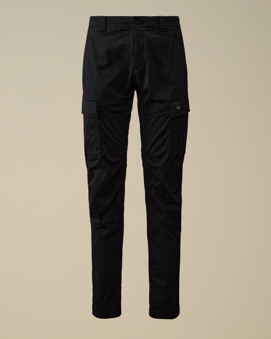 STRETCH SATEEN CARGO PANTS