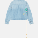 EMBROIDERED BUBBLE DENIM SHIRT