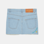 BEADED DENIM SKIRT