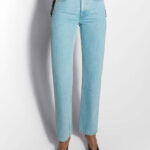 SIDE LACED STRAIGHT JEANS