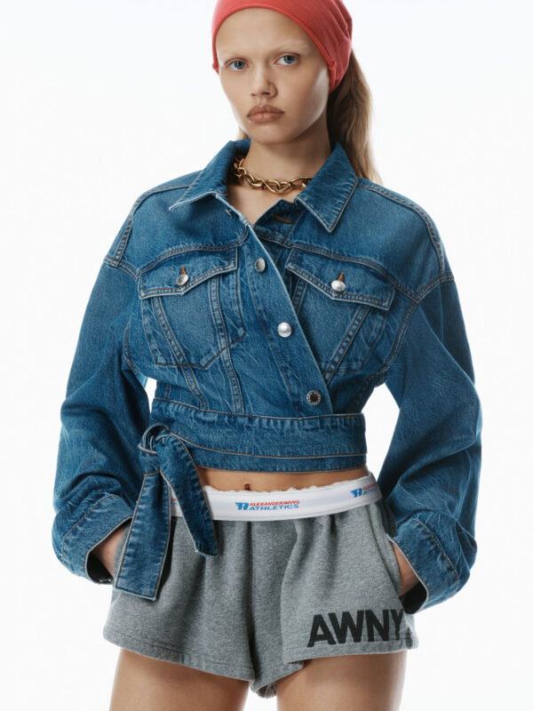 WRAPPED DENIM JACKET