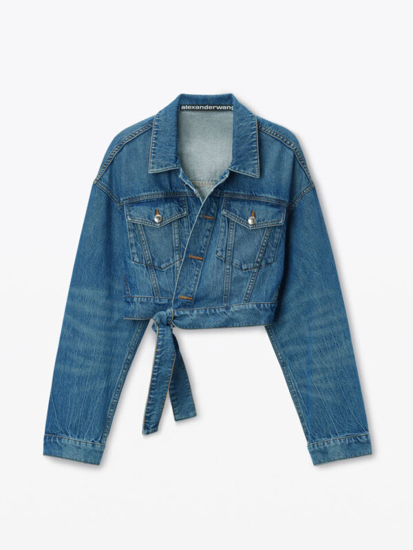 WRAPPED DENIM JACKET