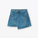 WRAPPED DENIM SKIRT