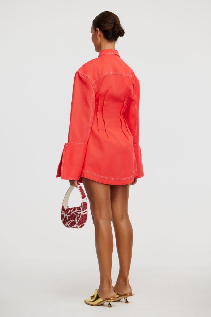 floral mini dress flowy Emmerson Smocked Floral Mini Dress