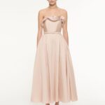RUFFLE MIDI DRESS