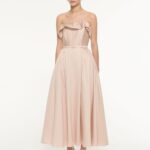 RUFFLE MIDI DRESS