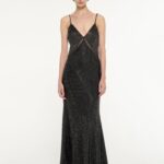 SATIN DIAMENTE GOWN