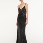 SATIN DIAMENTE GOWN
