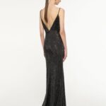 SATIN DIAMENTE GOWN