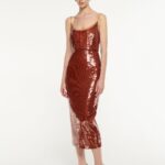 SEQUIN MIDI DRESS