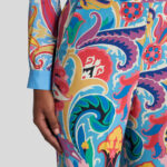 SILK TROUSERS WITH FLORAL PRINT