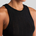 KNIT CROP TOP WITH PUNCHED DETAIL