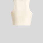 KNIT CROP TOP WITH PUNCHED DETAIL