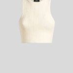 KNIT CROP TOP WITH PUNCHED DETAIL