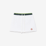 TEXTURED VELOUR TENNIS SKIRT