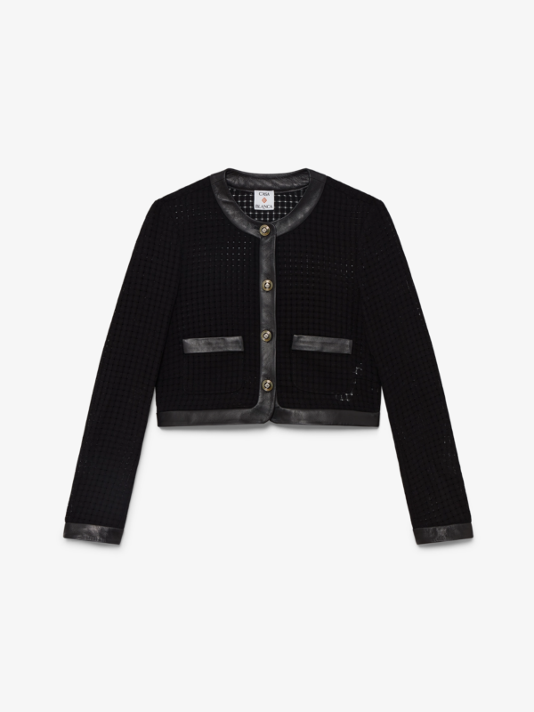 OPEN WEAVE JACKET