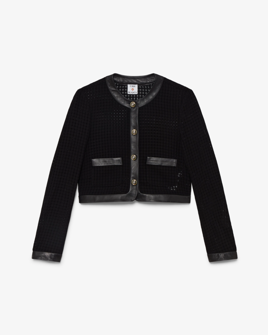 OPEN WEAVE JACKET