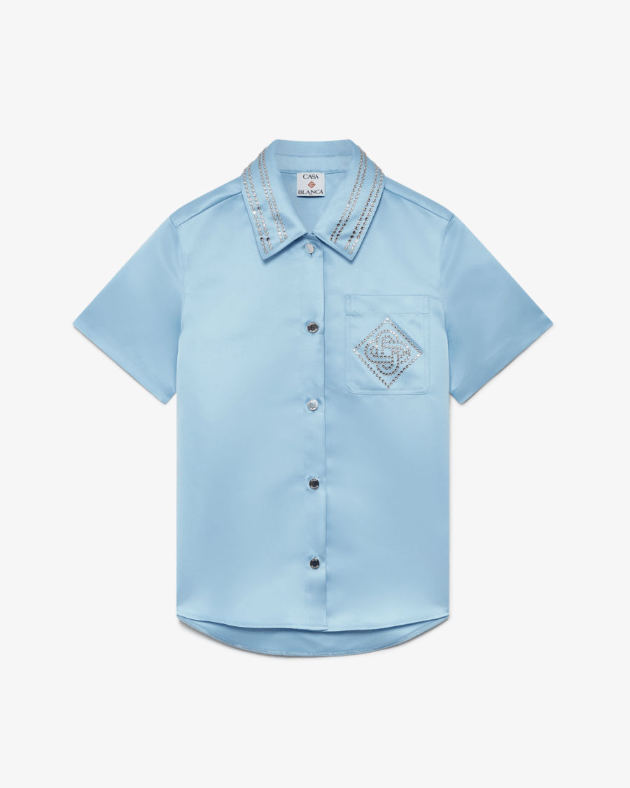 SATIN SHORT SLEEVE SHIRT