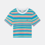 STRIPED TOWELLING TOP