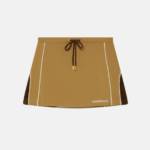 CHENILLE PANELLED MINI SKIRT