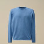 LISLE THREAD CREWNECK LOGO KNIT
