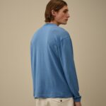 LISLE THREAD CREWNECK LOGO KNIT