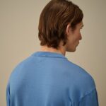 LISLE THREAD CREWNECK LOGO KNIT