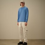 LISLE THREAD CREWNECK LOGO KNIT
