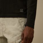 LISLE THREAD CREWNECK LOGO KNIT