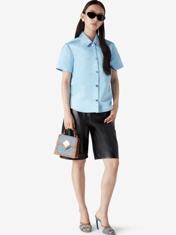SATIN SHORT SLEEVE SHIRT